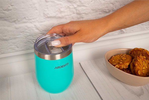 Фото - Термокружка Ardesto Compact Mug 350 мл Blue (AR2635MMS)