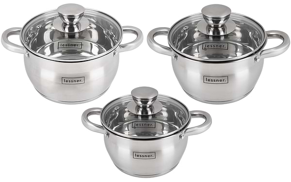 Фото - Набор посуды Lessner 55859 Apple 6 пр.