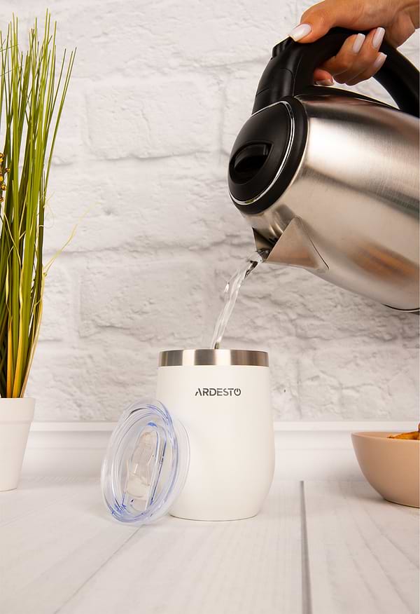 Фото - Термокружка Ardesto Compact Mug 350 мл White (AR2635MMW)