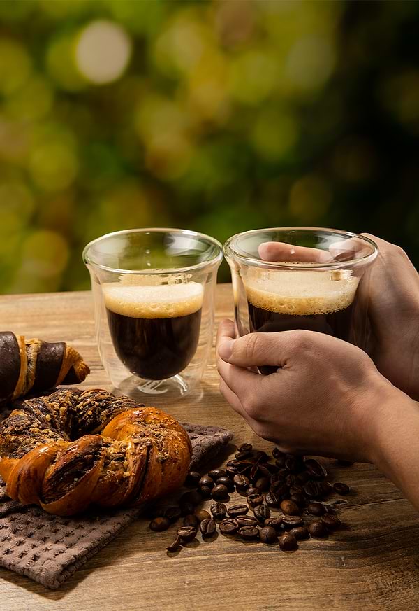 Фото - Набор стаканов с двойными стенками Delonghi КАПУЧИНО, 190 мл