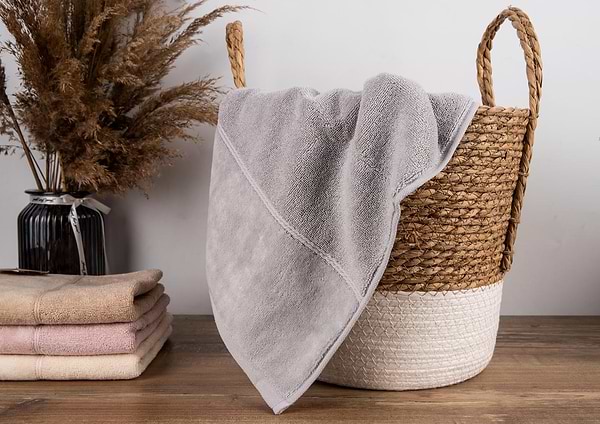 Фото - Рушник для рук GM Textile махровий срібний Міладо 40x70