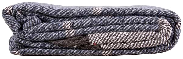 Фото - Плед полуторный Vladi Валенсия Harry бел-дым-серо-голубой 140х200