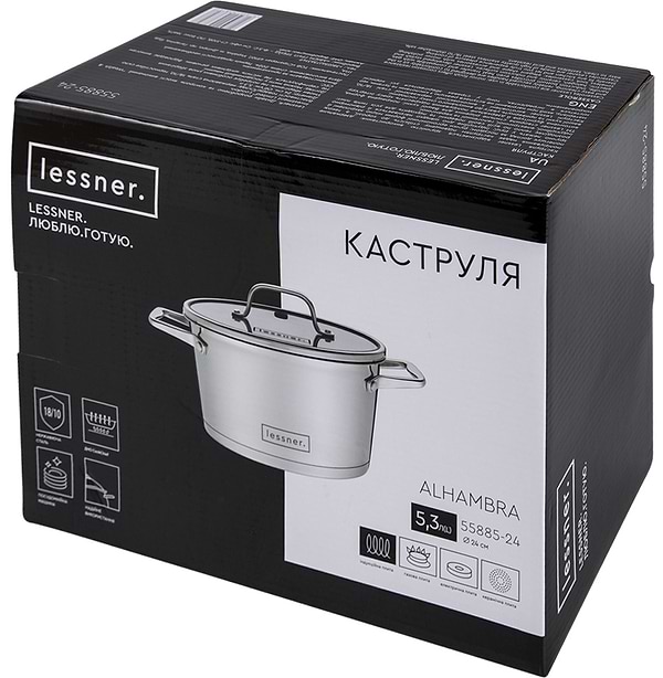 Фото - Каструля Lessner Alhambra 5,3 л (55885-24)