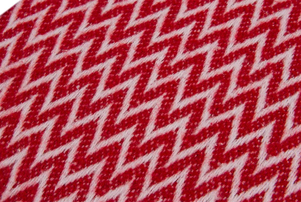 Фото - Плед полуторный Vladi Валенсия Antonio бело-красный 140х200.