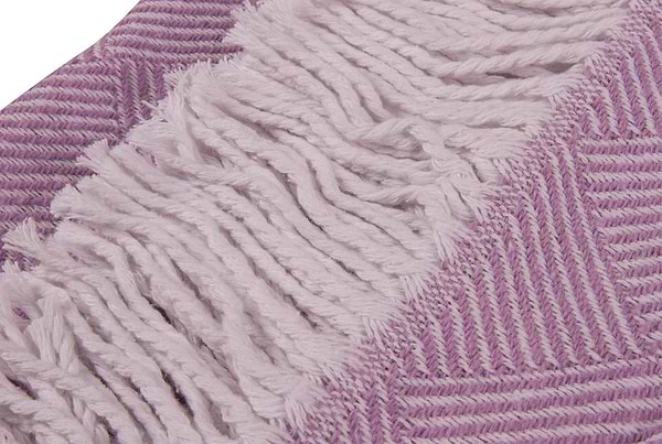 Фото - Плед полуторний Vladi Валенсія Parquet біл-гліцин 140х200