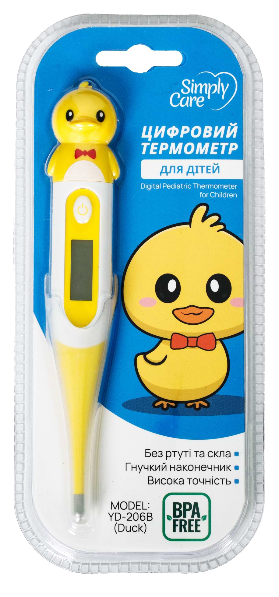 Термометр Simply Care з гнучким наконечником іграшка Дак (2380160908094)