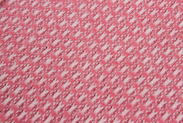 Фото - Плед полуторный Vladi Валенсия Boucle бело-розовый 140х200