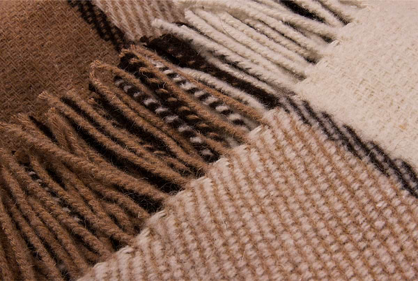 Фото - Плед євро Ельф Liam біло-бежево-коричневий 200х220.