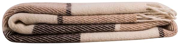 Фото - Плед євро Ельф Liam біло-бежево-коричневий 200х220.