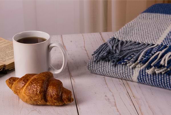 Фото - Плед полуторний Vladi Ельф Liam бел- голубой-т.синий 140х200