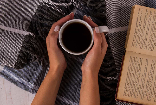 Фото - Плед полуторный Vladi Валенсия Harry бел-дым-серо-голубой 140х200