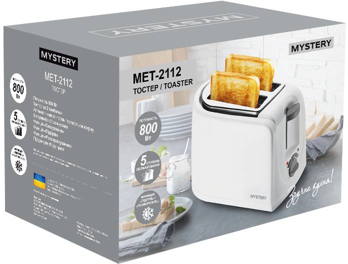 Фото - Тостер Mystery MET-2112