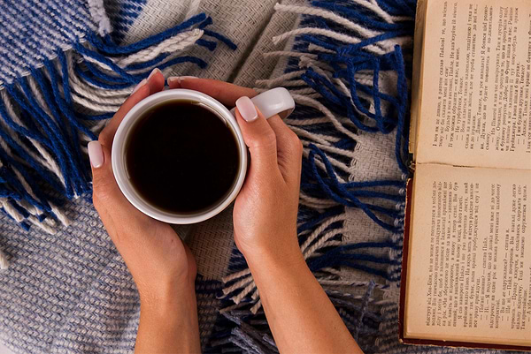 Фото - Плед полуторний Vladi Ельф Liam бел- голубой-т.синий 140х200