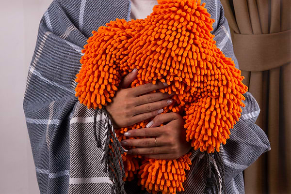 Фото - Плед полуторный Vladi Валенсия Harry бел-дым-серо-голубой 140х200