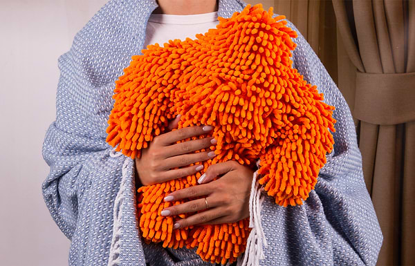 Фото - Плед полуторний Vladi Валенсія Boucle біл-сіро-голубий 140х200