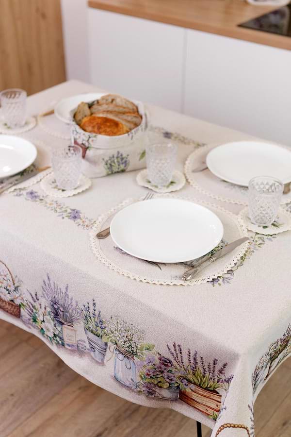 Фото - Скатертина прямокутна Прованс Provence 95x100 cм (039112)