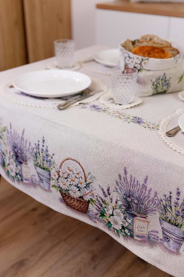 Фото - Скатерть прямоугольная Прованс Provence 135х300 см (039120)