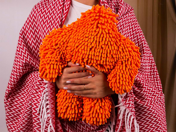 Фото - Плед полуторный Vladi Валенсия Antonio бело-красный 140х200.