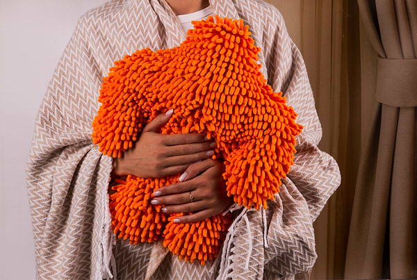 Фото - Плед полуторный Vladi Валенсия Antonio бел-песок 140х200