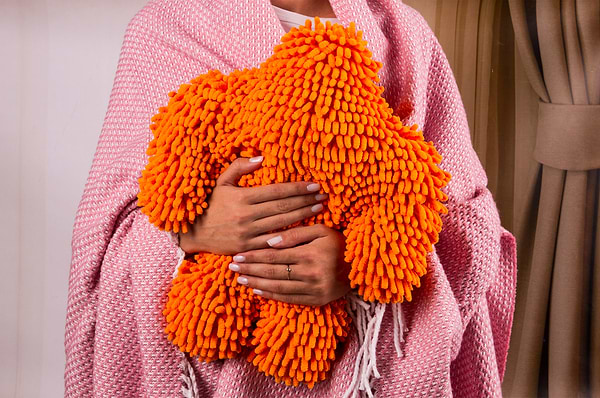 Фото - Плед полуторный Vladi Валенсия Boucle бело-розовый 140х200