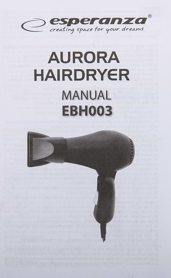Фото - Фен Esperanza EBH003P