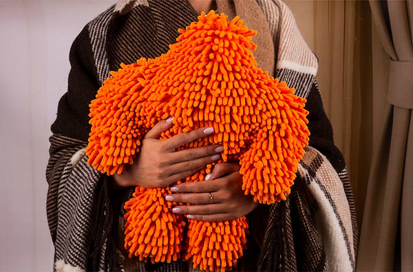 Фото - Плед євро Ельф Liam біло-бежево-коричневий 200х220.