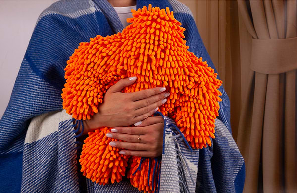 Фото - Плед полуторний Vladi Ельф Liam бел- голубой-т.синий 140х200