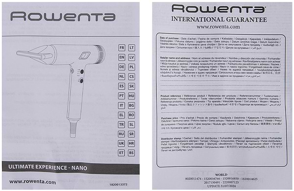 Фото - Фен Rowenta HY8310F0 NANO