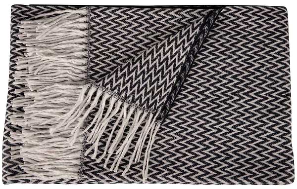 Фото - Плед полуторный Vladi Валенсия Antonio бел-св.син 140х200