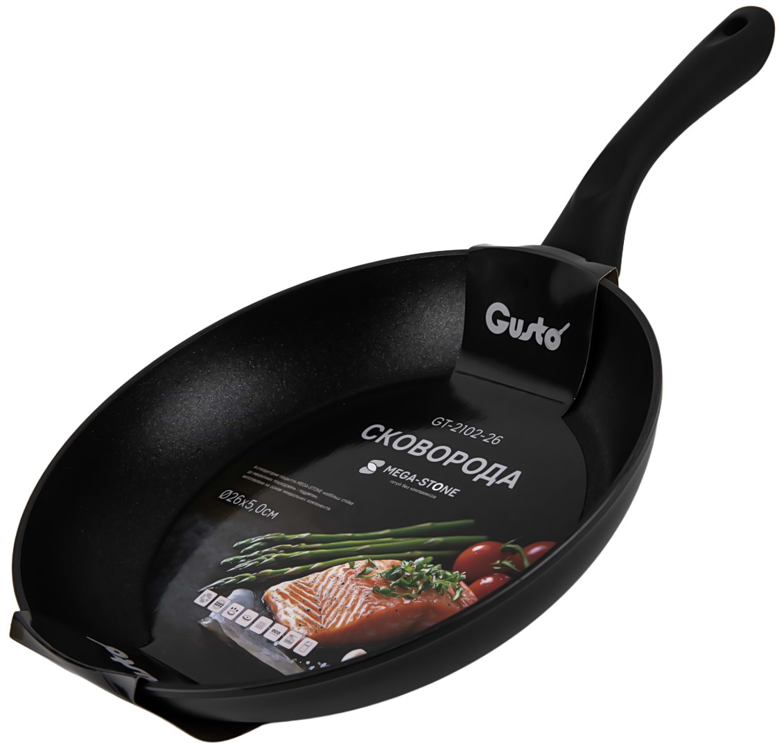 Сковорода универсальная Gusto GT-2102-26 26 см - Фото 1