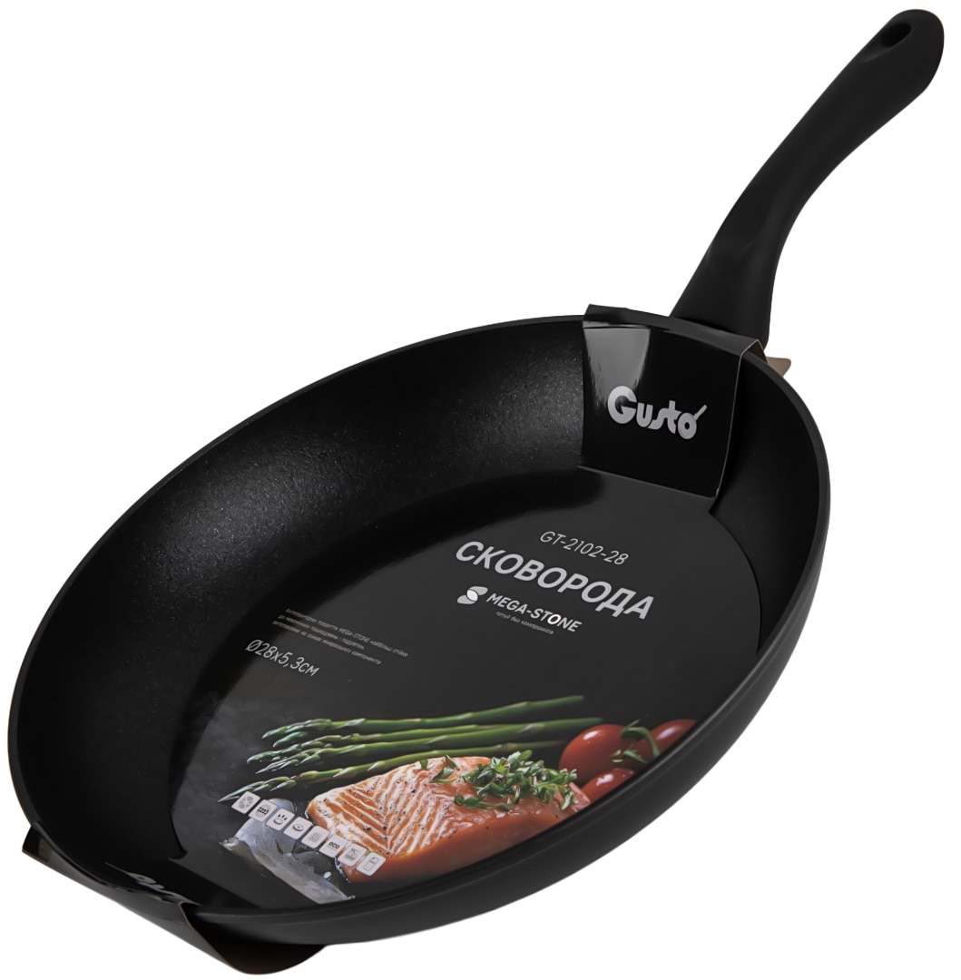 Сковорода універсальна Gusto GT-2102-28 28 см - Фото 1