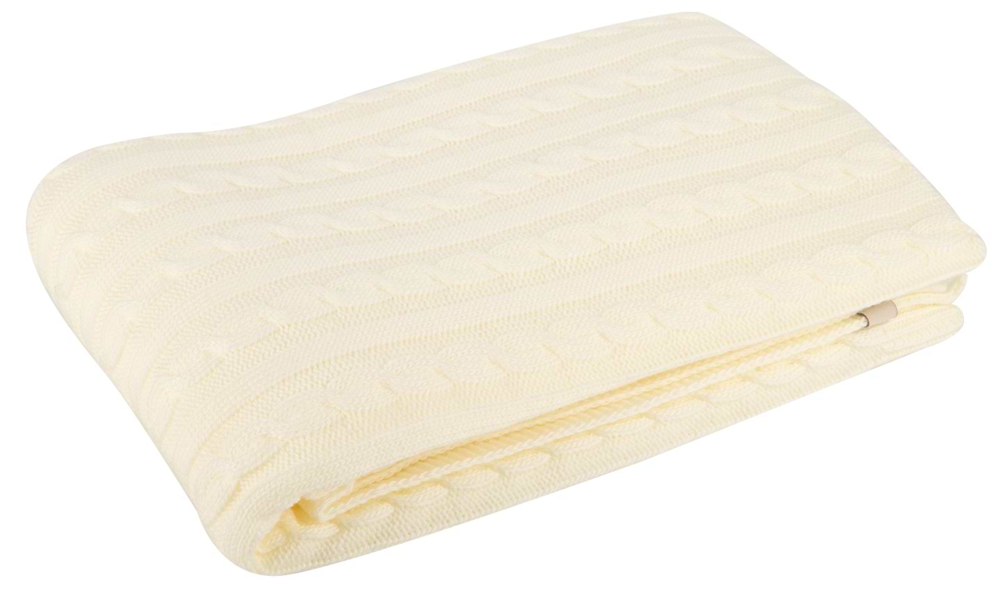 Плед односпальний Прованс SOFT коси Молочний 90х130 (011684)