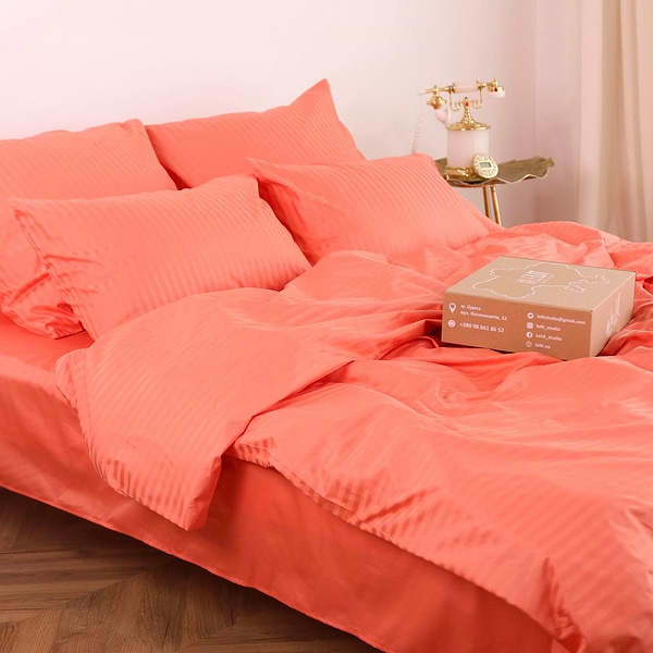 Фото - Комплект постельного белья Lelit Сатин Оранжевый полуторный SS-3030 (1197784)