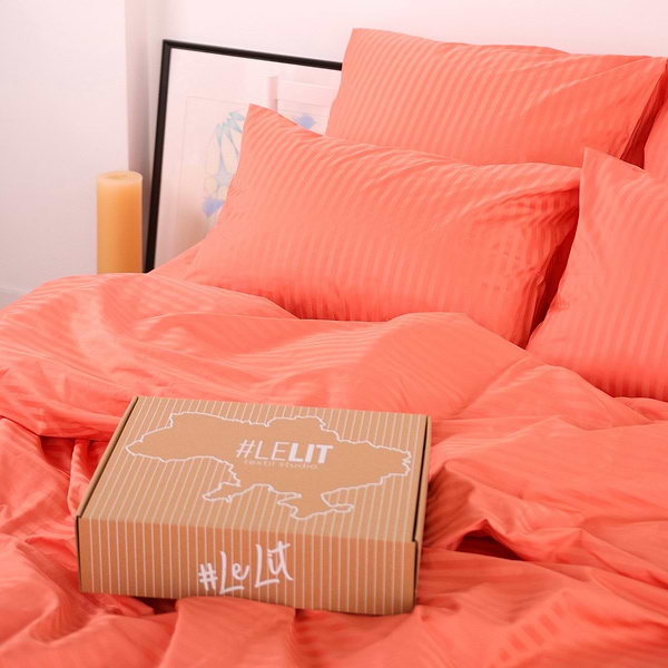 Фото - Комплект постельного белья Lelit Сатин Оранжевый полуторный SS-3030 (1197784)