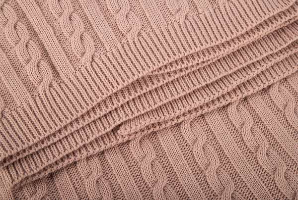 Фото - Плед односпальний Прованс SOFT коси Пудра 90х130 (011686)