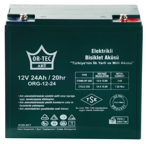 Уценка - Аккумулятор для ИБП OR-TEC 12V 24 AH