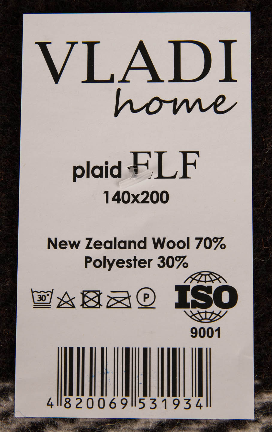 Фото - Плед полуторний Vladi Ельф Jack бел-бежево -коричневый 140х200