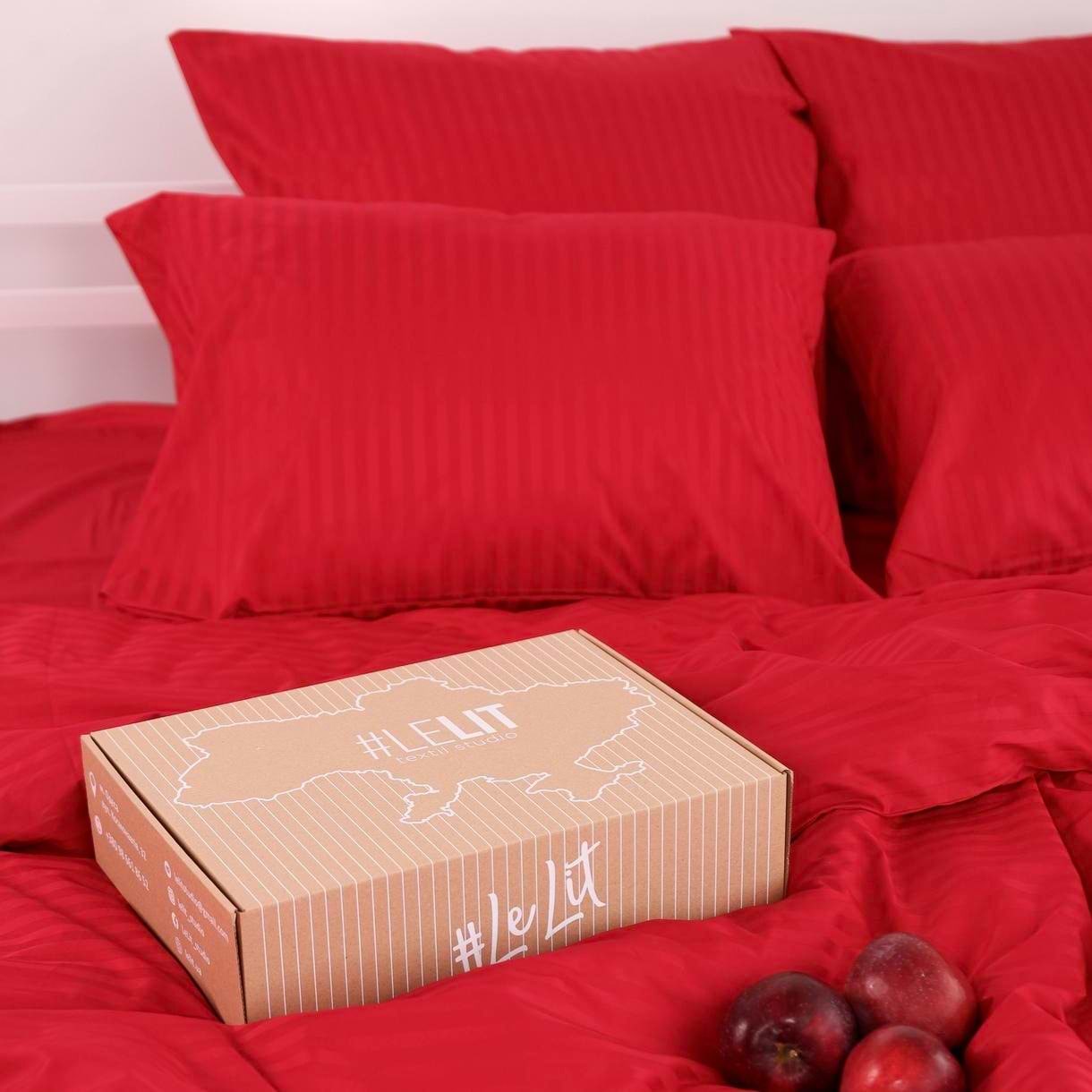 Комплект постельного белья Lelit Сатин Красный полуторный SS-3031 (1197814) - Фото 1