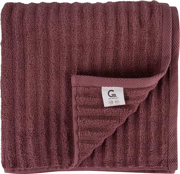 Фото - Рушник банний GM Textile махровий Бабл Зеро Твіст теракот 70х140