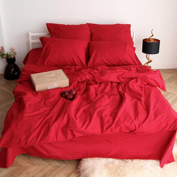 Фото - Комплект постельного белья Lelit Сатин Красный семейный SS-3031 (1197817) Фото - Комплект постельного белья Lelit Сатин Красный семейный SS-3031 (1197817)