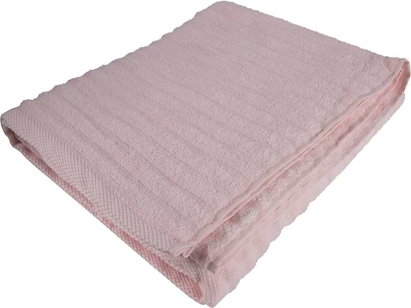 Фото - Полотенце банное GM Textile махровое Бабл Зеро Твист светло-бежевый 100х150