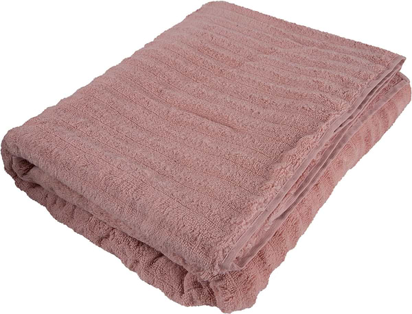 Фото - Рушник банний GM Textile махровий Бабл Зеро Твіст світло-кораловий 100х150
