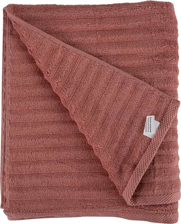 Фото - Рушник банний GM Textile махровий Бабл Зеро Твіст світло-теракотовий 100х150