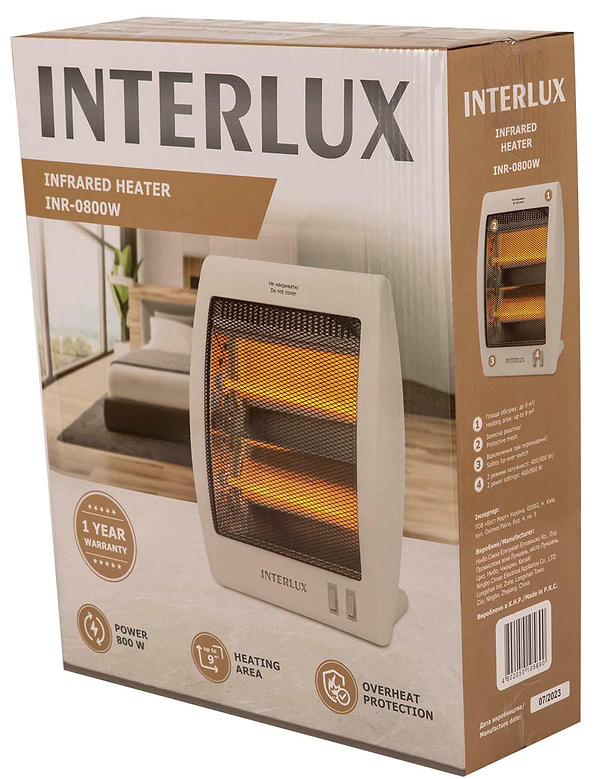 Фото - Обогреватель инфракрасный INTERLUX INR-0800W