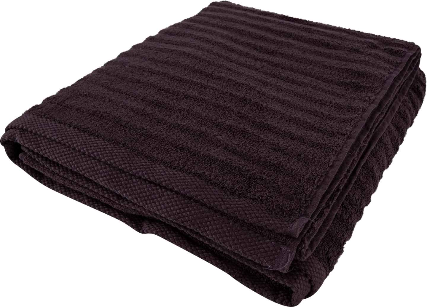 Рушник банний GM Textile махровий Бабл Зеро Твіст темно-коричневий 100х150 - Фото 1
