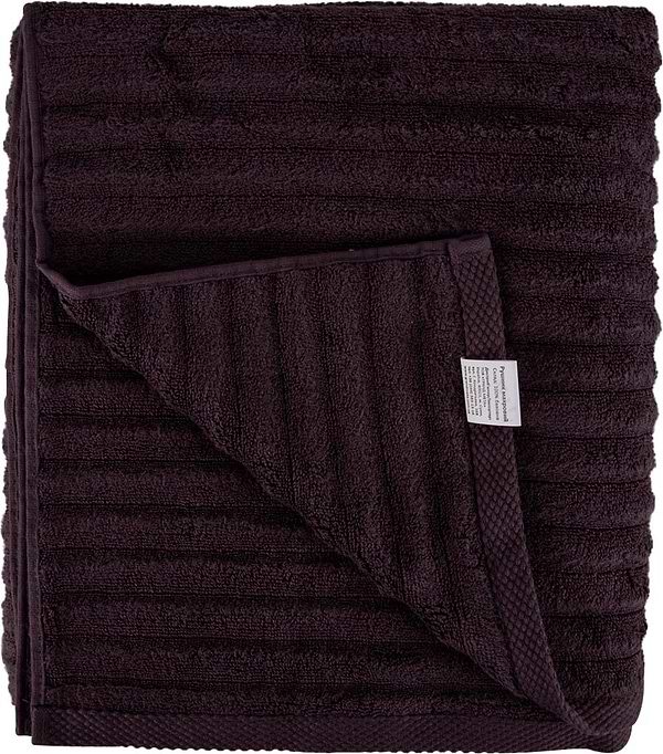 Фото - Рушник банний GM Textile махровий Бабл Зеро Твіст темно-коричневий 100х150