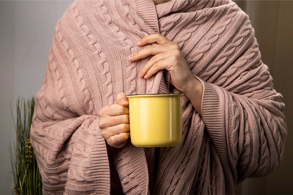 Фото - Плед односпальний Прованс SOFT коси Пудра 90х130 (011686)