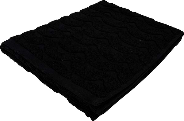 Фото - Рушник для обличчя GM Textile махровий жакардовий чорний (зігзаг) 50х90 Фото - Рушник для обличчя GM Textile махровий жакардовий чорний (зігзаг) 50х90