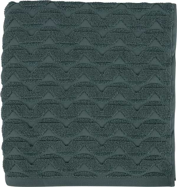 Фото - Рушник банний GM Textile махровий жакардовий мятний (зігзаг) 70х140