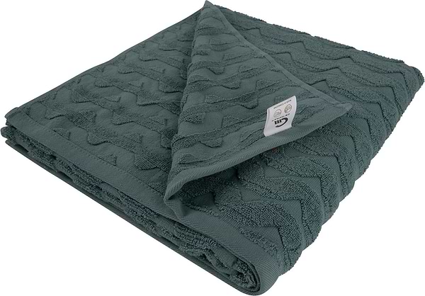 Фото - Рушник банний GM Textile махровий жакардовий мятний (зігзаг) 70х140